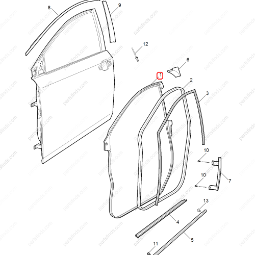 MG Door weatherstrip OEM 10155461 FOR  MG6