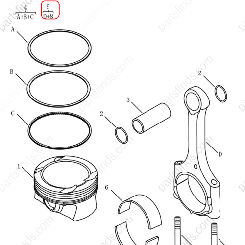 GEELY Connecting rod OEM 1044023900 / 31401375 FOR  Coolray