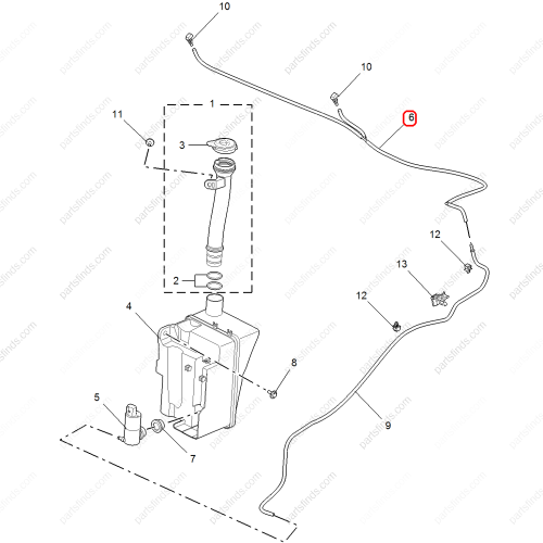 MG Wiper spray pipe OEM 10425115 FOR  MG5 MG GT