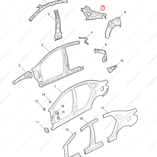 MG Fender Liner OEM 10208952SEPP FOR  MG6