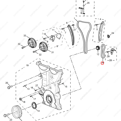 MG Oil pump chain OEM 12636528 FOR  MG6 RX5