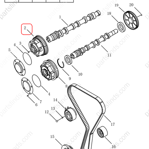 GEELY Camshaft adjuster OEM 1046024200 / 31465715 FOR  Coolray