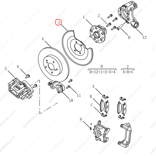 GEELY Brake shield OEM 4050001600 / 1064030453 FOR  Emgrand GT