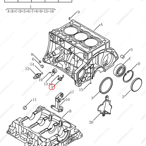 GEELY Oil nozzle OEM 1033025100 / 31401420 FOR  Coolray