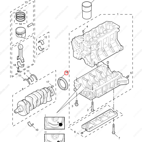 MG Crankshaft oil seal OEM 710000315 FOR  MG550 MG6