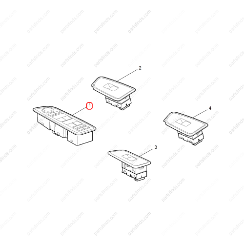 MG Power Window Control Switch OEM 30037265 fit for MG5