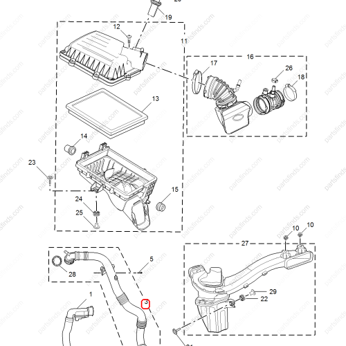 MG Intercooler Turbocharger Tube OEM 10725070 FOR  MG5 MG GT