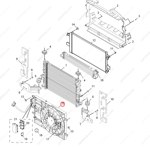 MG Electric fan OEM 10030493 FOR  MG550 MG6