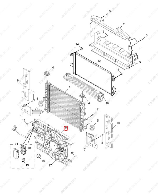 MG Electric fan OEM 10030493 FOR  MG550 MG6