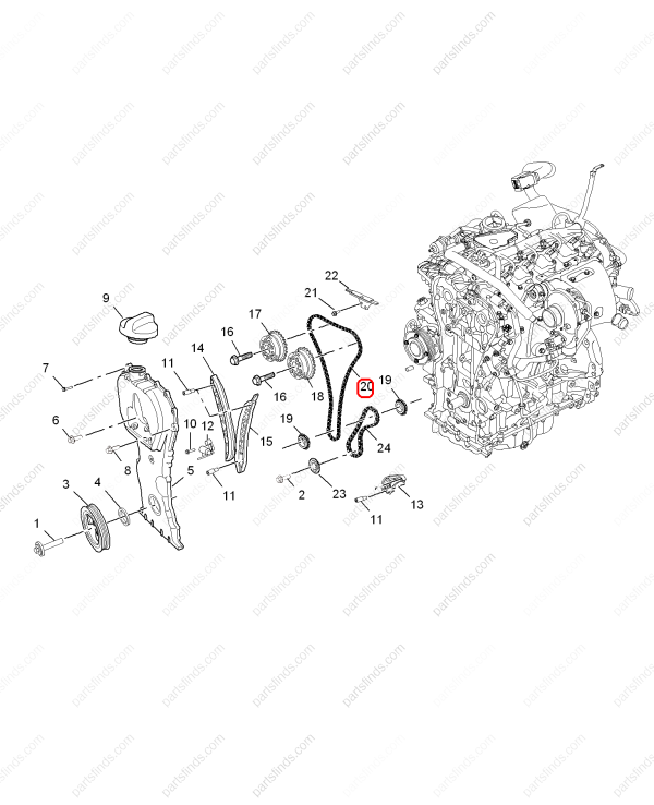 MG Timing chain OEM 10241841 FOR  RX8 MG HS RX5 MG GS