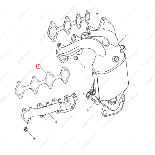 MG Exhaust Manifold Gasket OEM 10098431 FOR  MG350 MG5