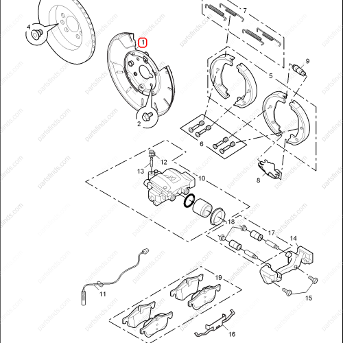 MG Brake shield OEM 10025942 FOR  MG550 MG6