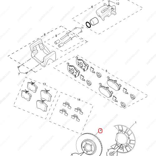 MG Brake disc OEM 10174828 FOR  MG HS RX5 MG GS