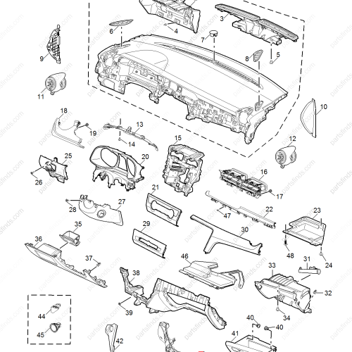 MG Instrument panel side trim OEM 10407818 FOR  MG6