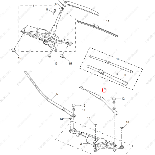 MG Wiper arm OEM 10099113 FOR  MG GS