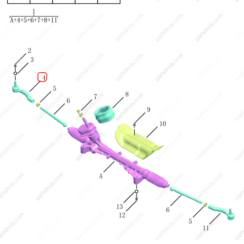 GEELY Tie Rod End OEM 4036023300 / 1114000095 FOR  Binrui