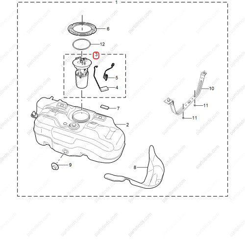 MG Fuel pump assembly OEM 10969240 FOR  MG ZS