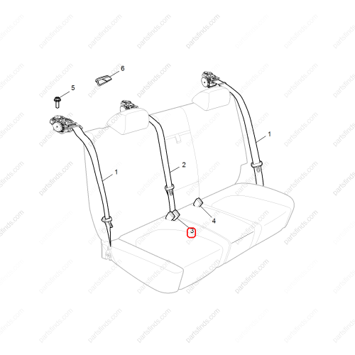 MG Seat belt buckle OEM 10481289 FOR  MG6