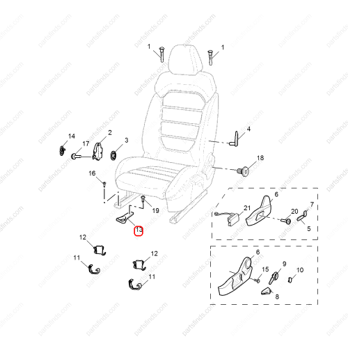 MG Seat adjustment handle OEM 10185666ASA FOR  RX5 MG GS