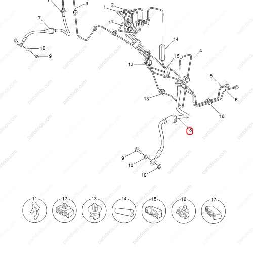 MG Brake hose OEM 10231405 FOR  MG ZS