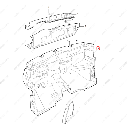 MG Firewall insulation cotton OEM 11139950 FOR  MG5