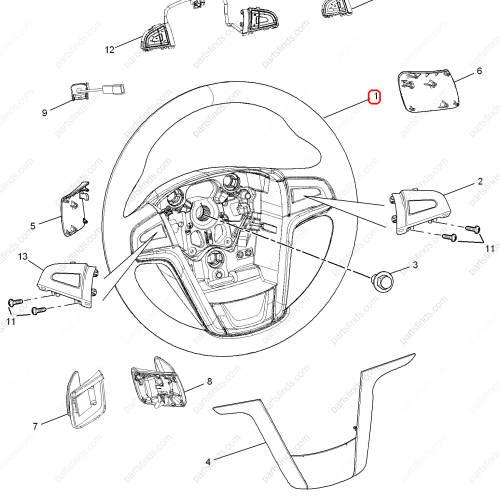 MG Steering wheel OEM 10093787 FOR  MG GS