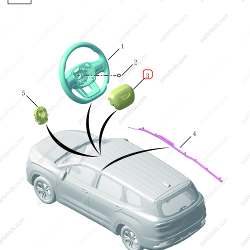 GEELY Main airbag OEM 8031047200 / 6600042855 FOR  OKAVANGO