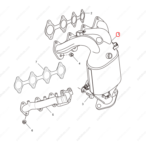 MG Exhaust manifold OEM 10089969 FOR  MG350 MG3 MG5