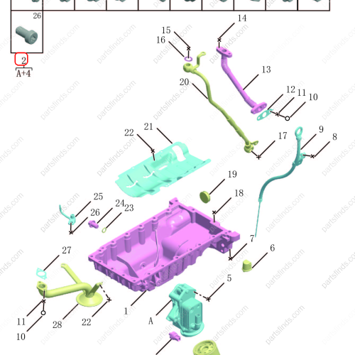 GEELY Oil Filter Housing Assembly OEM 1116050687 FOR  Binrui