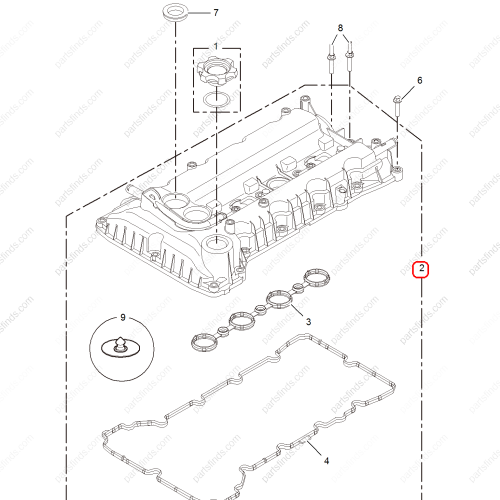 MG Valve chamber cover OEM COV100008 FOR