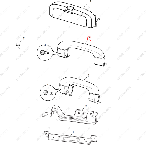 MG Roof handle OEM 10231943ESA FOR  MG350