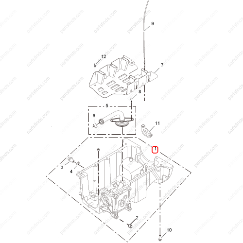 MG Engine oil pan OEM 10321030 FOR  MG350 MG3 MG5 MG3 Xross