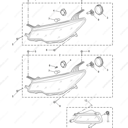 MG Fog lamp OEM 10266043 FOR  MG ZS