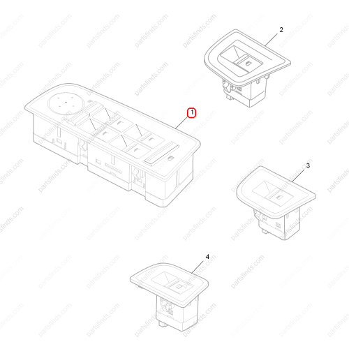 MG Power Window Control Switch OEM 10018597 FOR  MG6