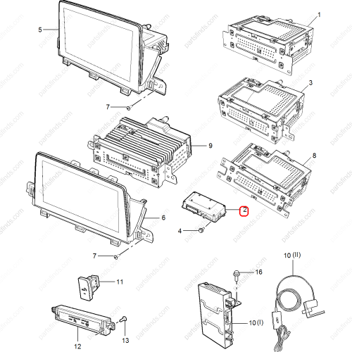 MG Communication control unit OEM 10821319 FOR  MG HS