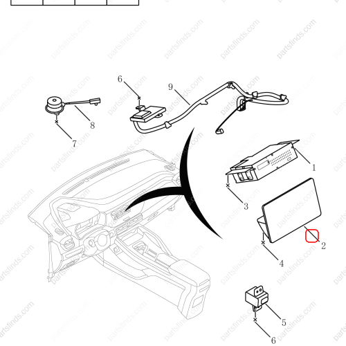 GEELY Monitor OEM 7079024300 / 6600003516 FOR  Coolray