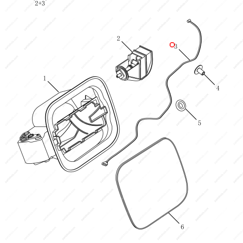 GEELY Fuel tank cap cable OEM 5090001300 / 1062031230 FOR  Emgrand GT