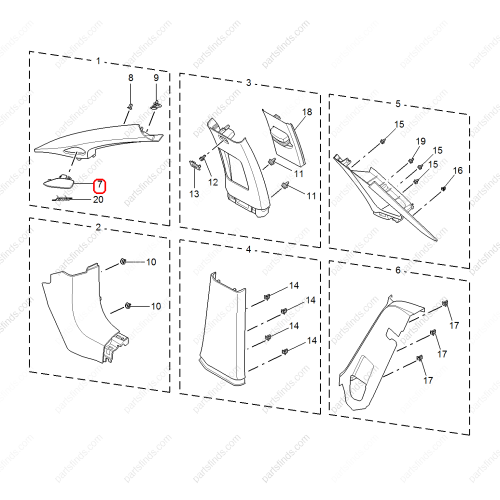 MG Trim cover OEM 10635776PML FOR  MG6