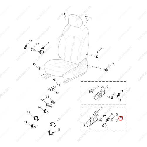 MG Trim cover OEM 10369473PXD FOR  MG6