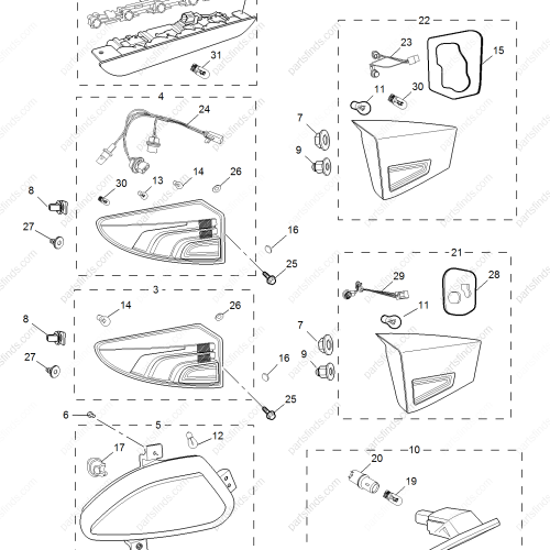 MG High mount brake light OEM 10112110 FOR  MG GS