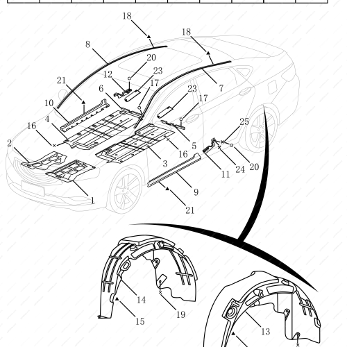 GEELY Buckle OEM JQ695E85A FOR  Emgrand GT