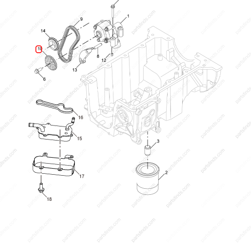 MG Oil pump gear OEM 10049205 FOR  MG350 MG3 MG5 MG3 Xross