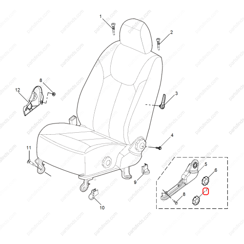 MG Seat adjustment handle OEM 10500836ESC FOR