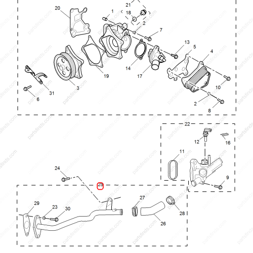 MG Water pipe OEM 10070323 FOR  MG6 MG5 MG HS MG GT RX5