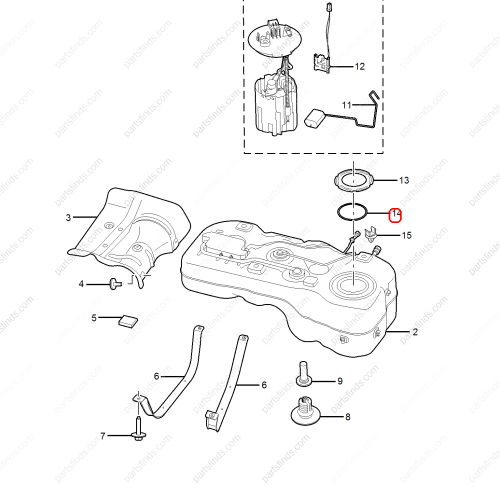 MG Fuel pump gasket OEM 10508815 FOR  MG HS