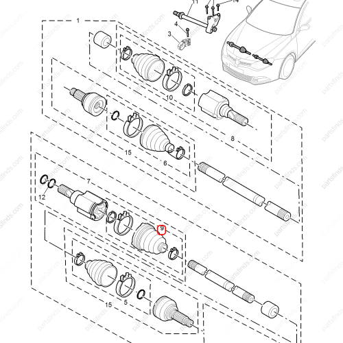 MG CV Boot OEM 10385797 FOR  MG6