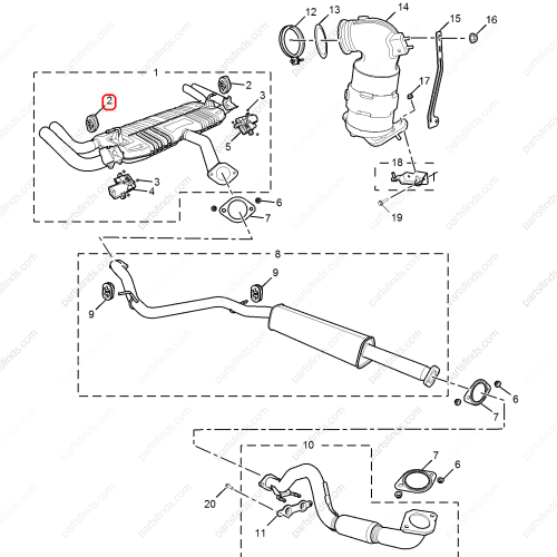 MG Exhaust pipe hanger OEM 10731344 FOR  MG6 MG GT