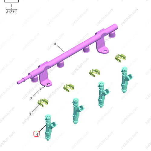 GEELY Fuel injector OEM 2022021000 / 1116051248 FOR  Emgrand