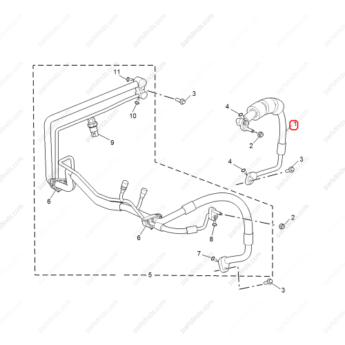 MG A/C Refrigerant Suction Hose OEM 10672307 FOR  MG5