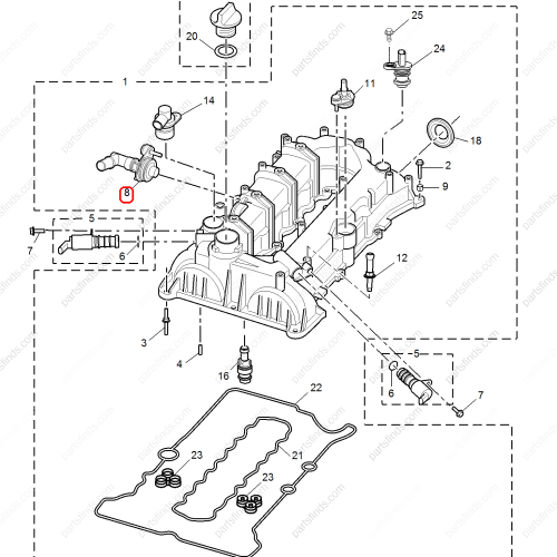 MG Exhaust valve OEM 10252910 FOR  MG6 RX5